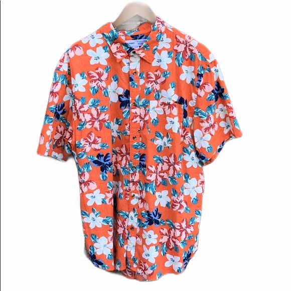 Old Navy Other - Old Navy Slim Fit Stretch Flex Hawaiian Shirt XL